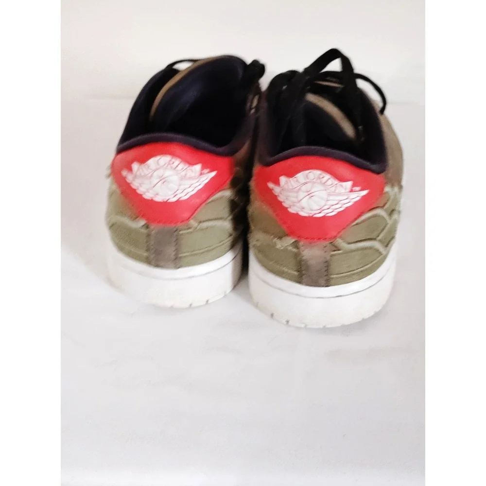 Nike Air Jordan 1 Retro Centre Court Low Oil Green Olive Black Men 10.5 Sneaker*